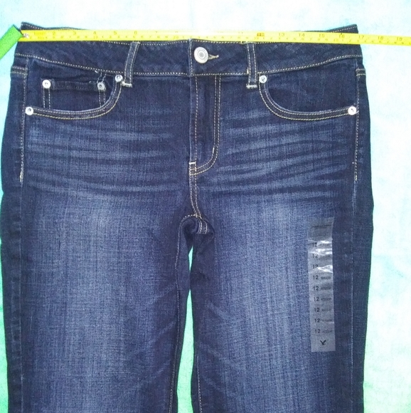 AE Favorite Boyfriend LowRise Stretch 12R NWT! - Picture 2 of 12